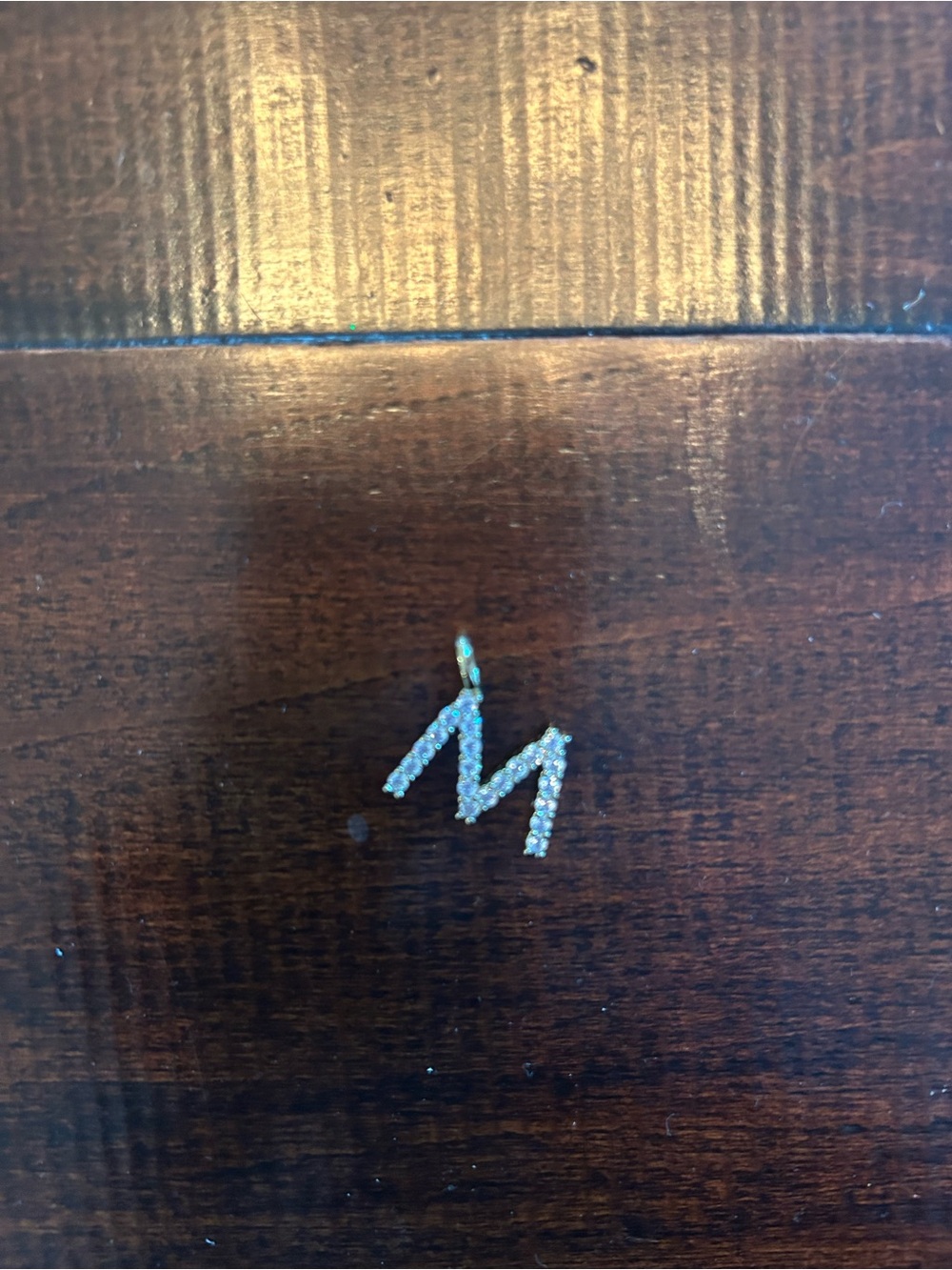 NWOT Miranda Frye 'M' Initial charm